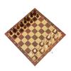 Magnetic Wooden Folding Chess Set with Felted Game Board Interior Folding Chessboard Travel