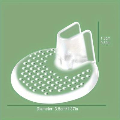 2 шт. Прозрачные шлепанцы с противоскользящей подушечкой для передней части стопы в мелкий горошек, летняя прозрачная износостойкая подушечка для передней половины стопы