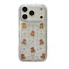 Korean Style Cute Blue Bow Bear Case for iPhone 17/16 Pro Max/15/14