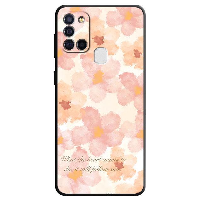 Милый чехол с цветочным рисунком для Samsung Galaxy A10 A40 A03s A04s A03 Core A04 A20e A10s A70 A02 A01 A02s A50, силиконовый матовый чехол-бампер