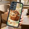 Phone case: 2D flat design suitable for Samsung Galaxy A34 A35 M05 M06 S20 S22 S21 FE Plus 5G protective case, cartoon hedgehog, perfect holiday gift 