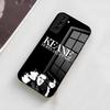 Чехол для телефона Music K-KEANE для Samsung S26 S25 S24 FE S23 S22 S21 Plus S20 Ultra Note20Ultra Черная стеклянная крышка