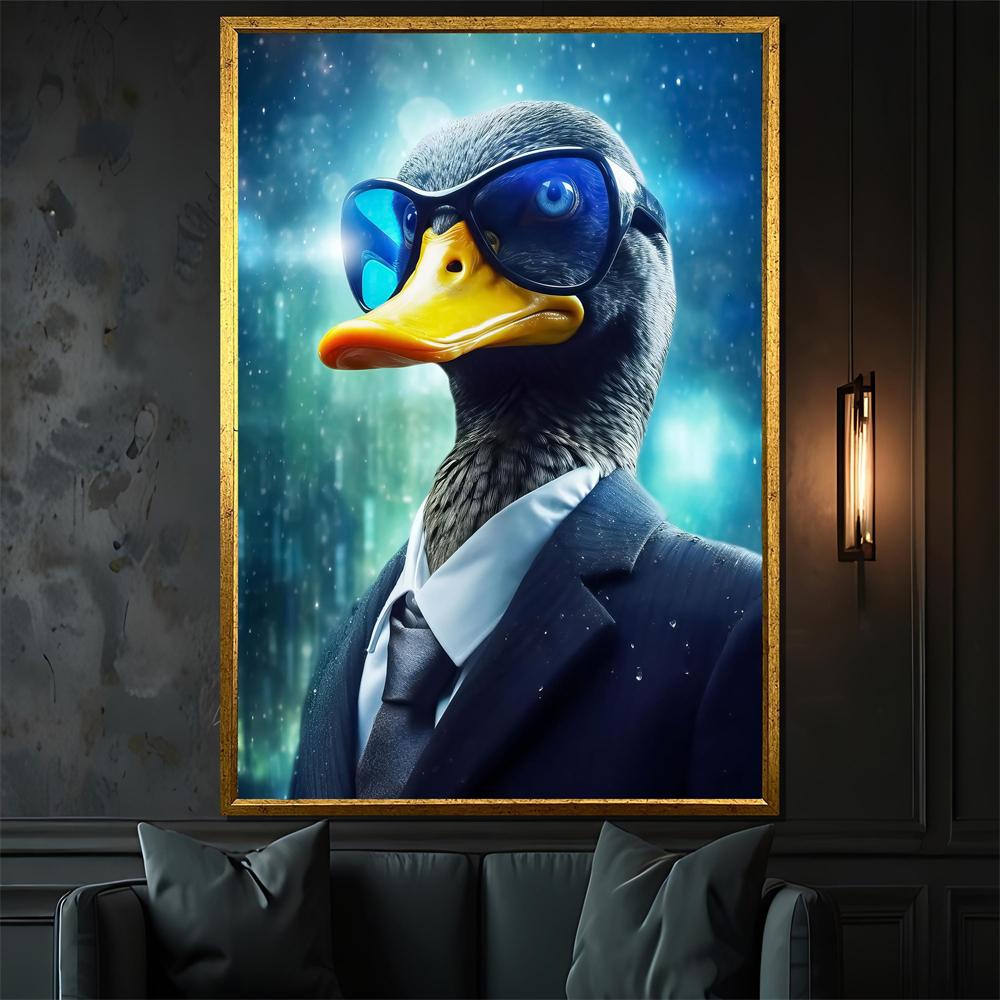 Canvas Print Frog Poster Wall Art Retro Uniform Renaissance Portrait Art Funny Animals Prints Vintage Animal Poster Home Decor