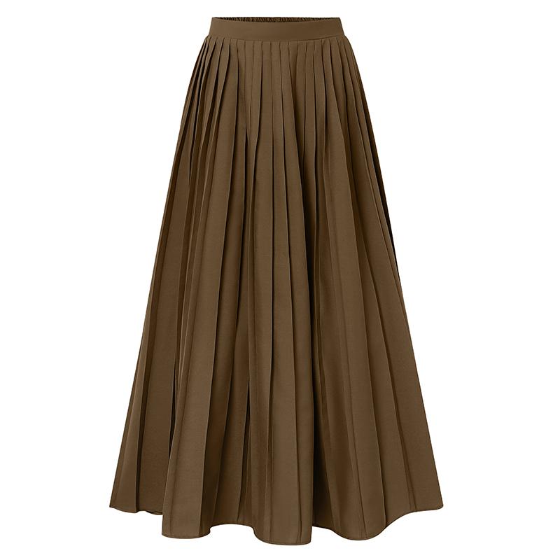ZANZEA Женские повседневные свободные длинные юбки с эластичной резинкой на талии