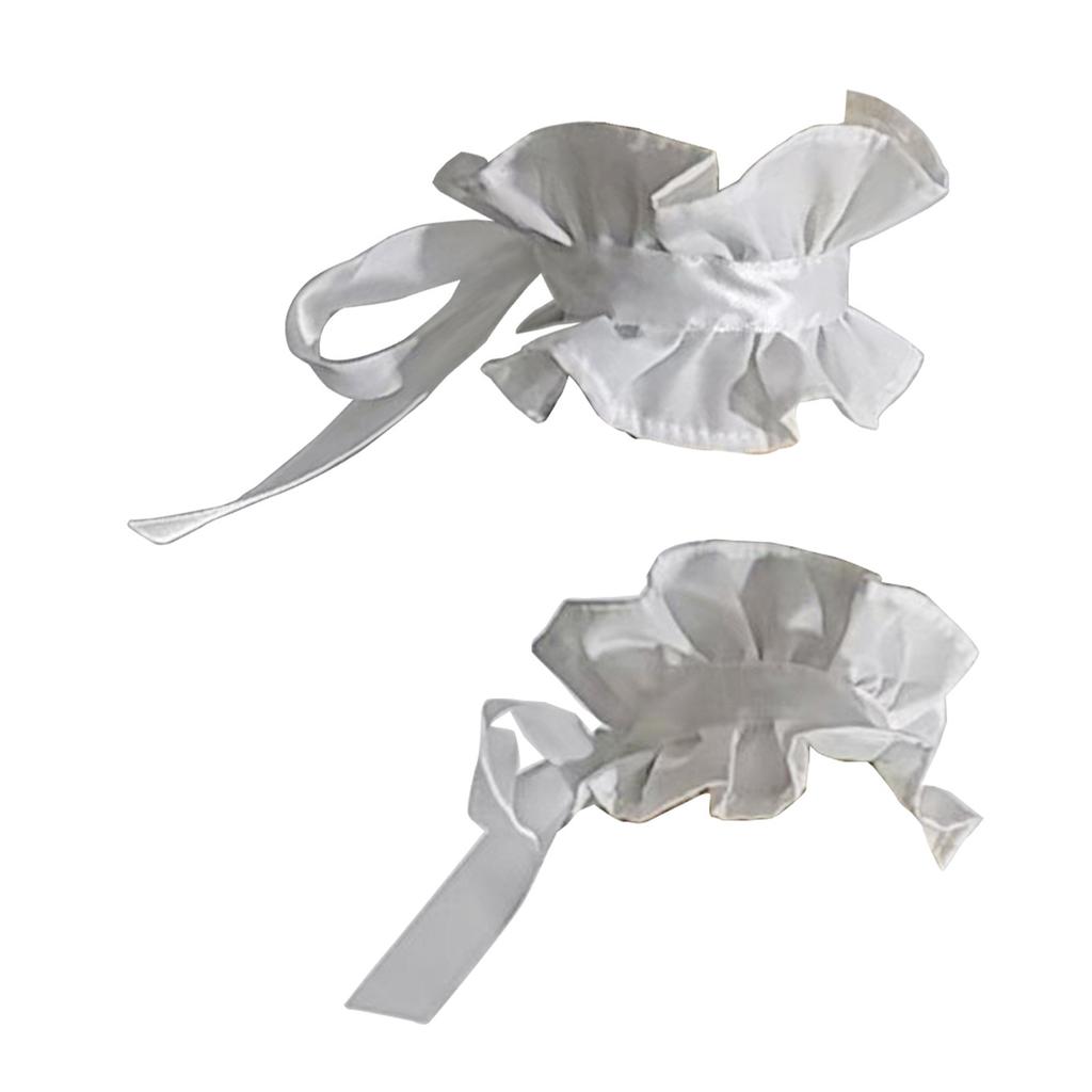 Victorian Ruffled Decorative Collar Lace Cuff Sleeves For Halloween Costume And Cosplay Event Gathering Accessories