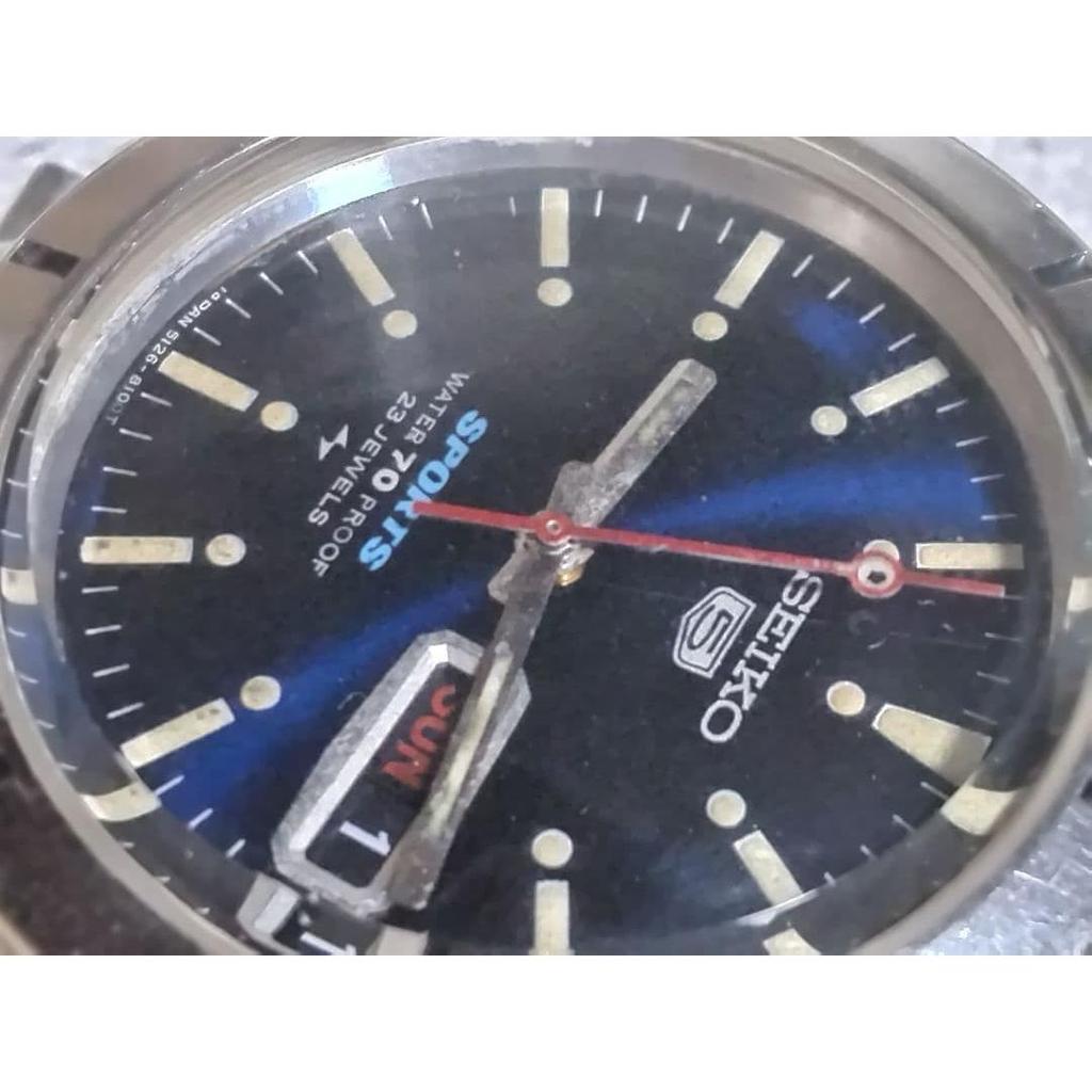 Б/у Seiko 5 Sports (5126-8100) Синий циферблат *Рекомендуется обслуживание
