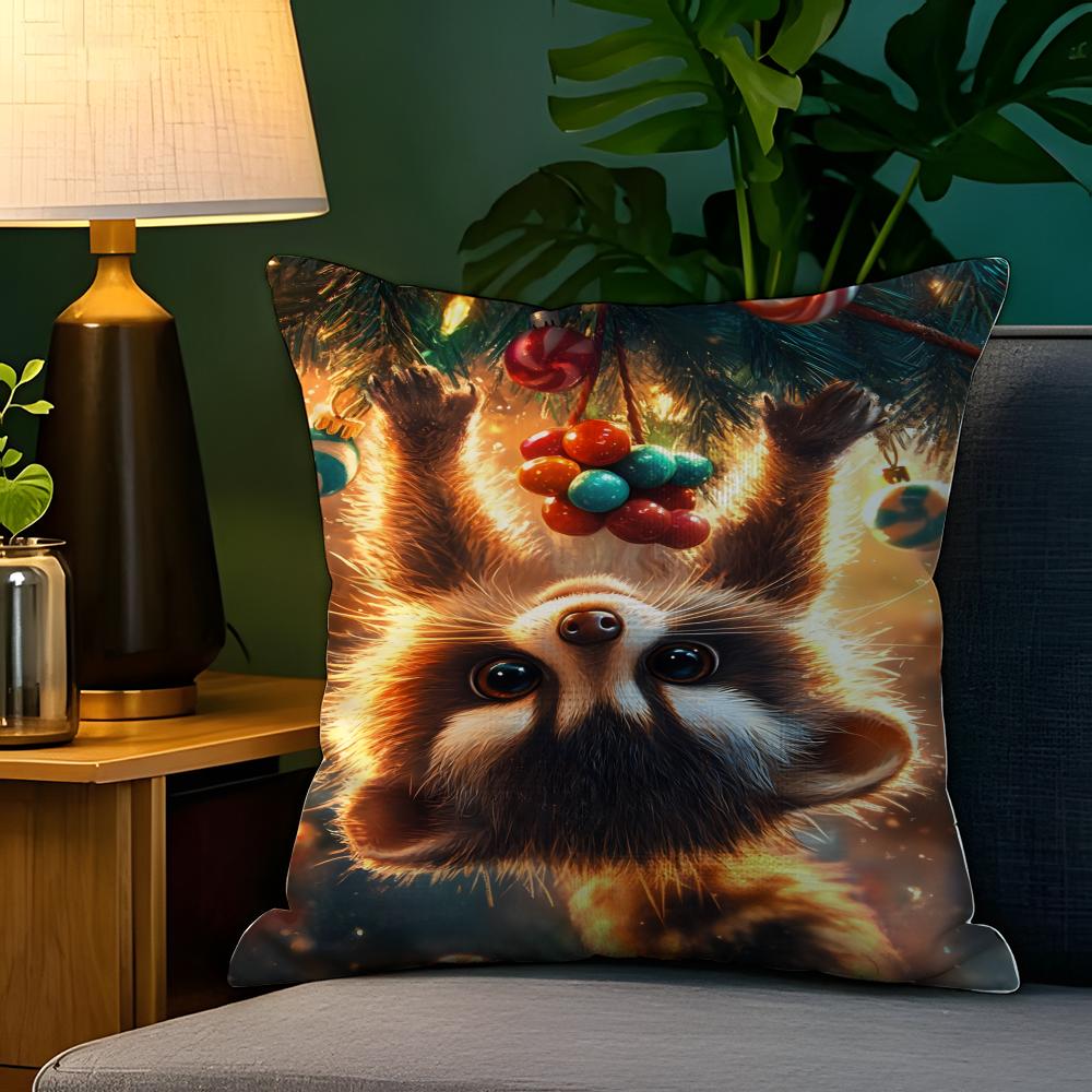 Abstract animal celebratory decor Pillow Case Natural Linen Pillow Case DoubleSided Decor Sofa Pillowcase Home Decor