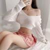 Нижнее белье Honey's Love: Соблазн Студенческий JK Плиссированная Мини-юбка и Свитер с Низким Вырезом