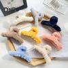 Hair Claw Plush Wrap Design Hair Clip Large Back Head Hair Clamp Versatile Hair Accessory Daily Wear