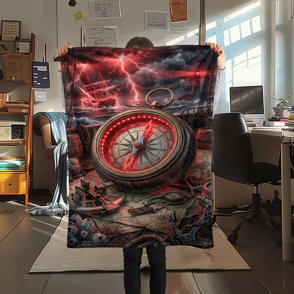 mechanical navigation elementsPrint Flannel Blanket,High quality Comfortable for All Seasons,Home Decor,Warmth and Comfort,Perfect for Christmas Gifts