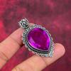 Pink Amethyst Pendant, Handmade Gemstone Pendant, 925 Sterling Silver Pendant Unique Design Jewelry