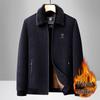 ROMON Men's Chenille Fleece-Lined Casual Jacket