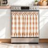 Modern Minimalist Gingham Oven Curtain Kitchen Stove Short Tiered Window Valance Cabinet Or Shelf Decor