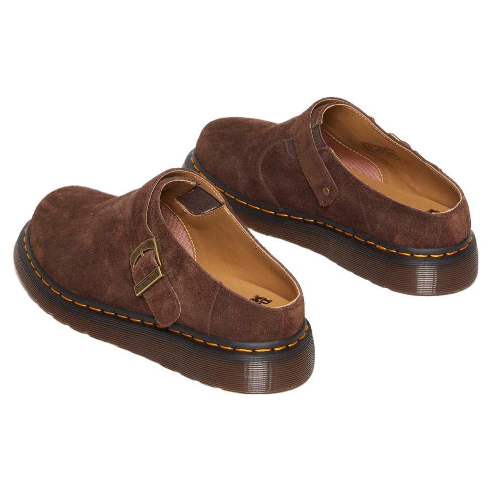 Dr. Martens Темно-коричневые кроссовки унисекс Isham Suede Shoe 30619201