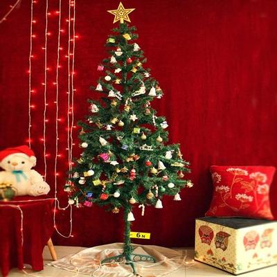 Рождественская елка 6 футов со светодиодной подсветкой 101 Украшение Подвесные реквизиты Украшения для стола Офис Искусственная рождественская елка Декор Предметы для дома