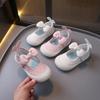 Весенне-осенние новые модные туфли для девочек в корейском стиле с бантом, удобная мягкая подошва, повседневные