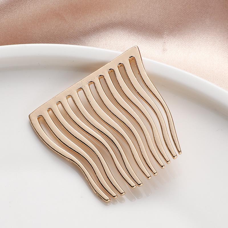 Заколка-расческа ярких цветов, простая металлическая заколка для волос, заколка для челки, корейская модная заколка-вставка, нескользящая расческа для укладки волос