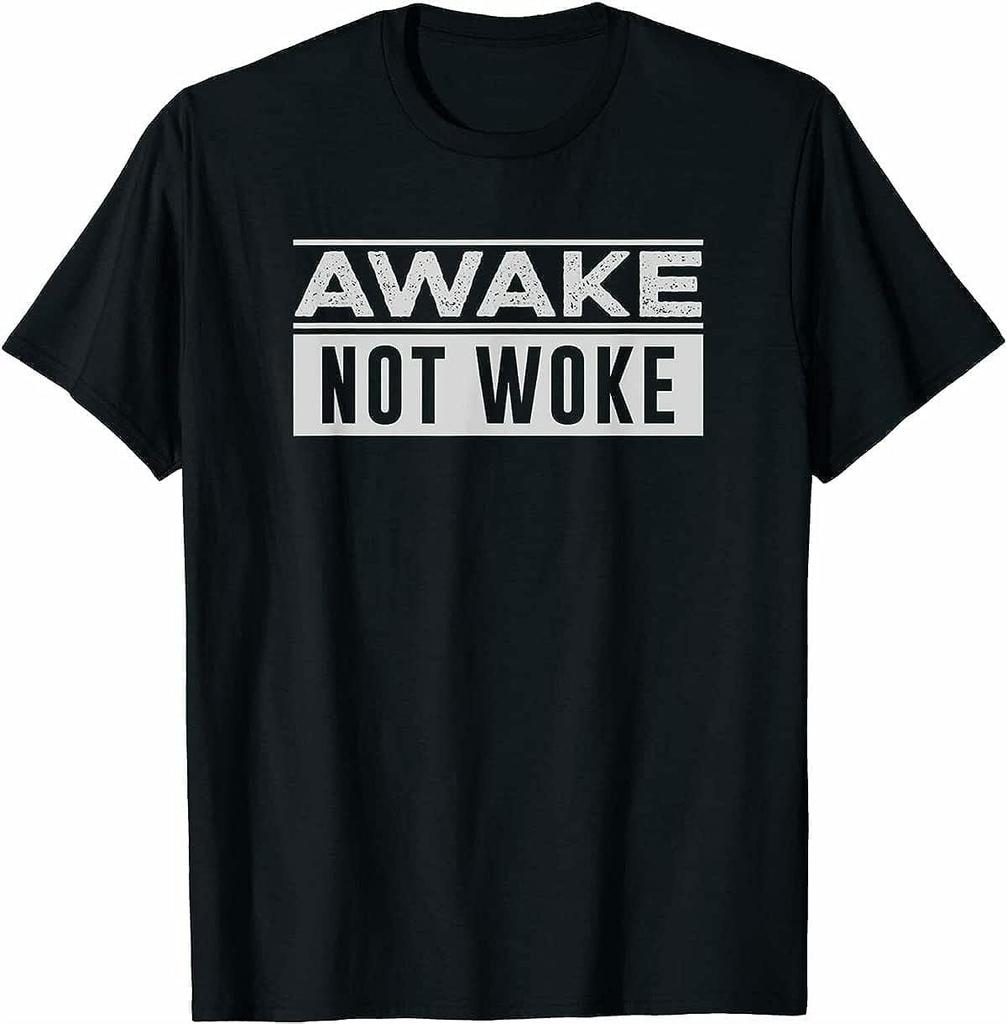 Limited Free Speech Awake Not Woke Cotton Men T Shirt