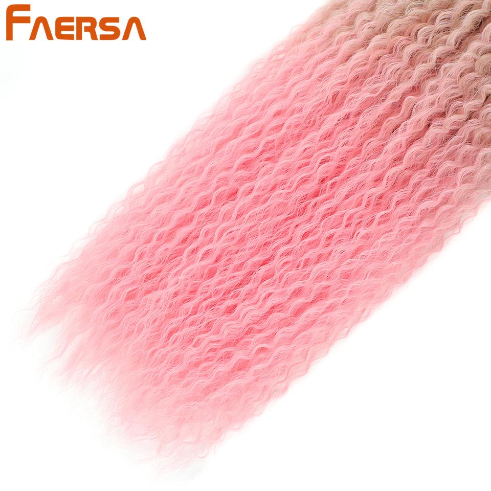 Вязание крючком для волос Бразильские косы Синтетические кудри Мягкие наращивания плетения 20 28 дюймов Афро-вязание крючком Волосы Длинные волны воды Цвет омбре Волосы