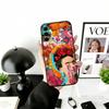Модный чехол для телефона F-FridaS-S K-Kahlo Черный силиконовый мягкий для Samsung Galaxy A73, A72, A71, A70, A53, A52, A51