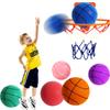 New Bouncing Mute Ball Indoor Silent Basketball 24cm Foam Basketball Silent Soft Ball Size 7 Air Bounce Basket Ball 3/5/7 Sports Toy