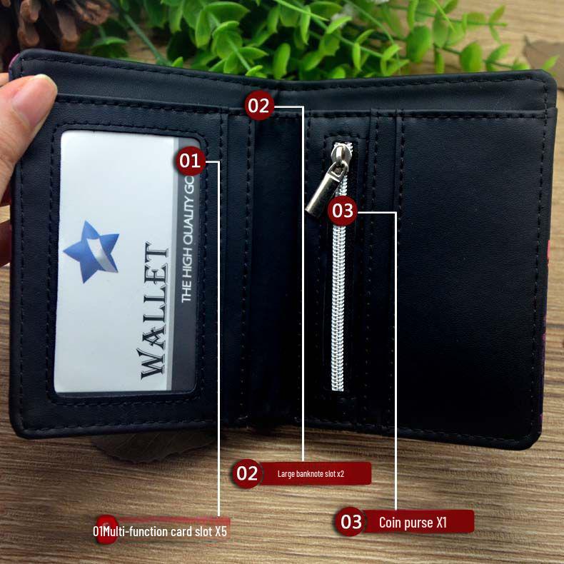 Кошелек с аниме-игрой Genshin Impact — высокое качество, подлинность, доставка одним куском