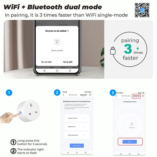 Умная розетка Голосовое управление Огнестойкий универсальный многофункциональный энергосберегающий таймер Вилка стандарта Великобритании 16А Беспроводной пульт дистанционного управления Wi-Fi Умный переключатель