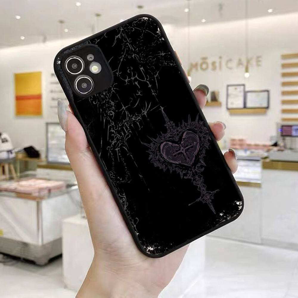 Готический Кокетливый Киберсигилизм Чехол для Телефона Для IPhone 16 15 14 X XR XS 7 8 Plus 11 12 13 Pro MAX 13mini Матовый Ударопрочный Чехол