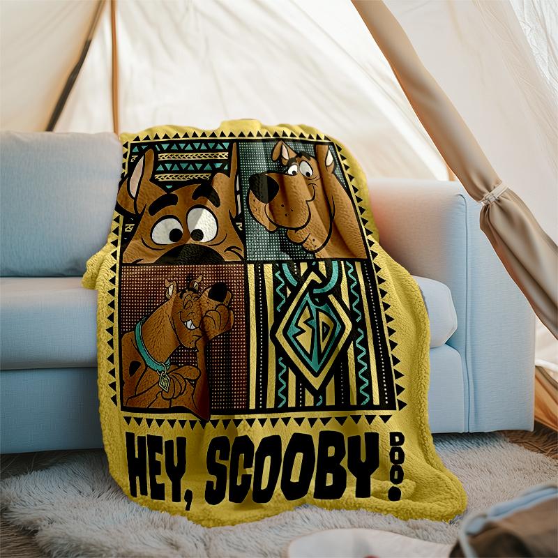 Scoobydoo Theme Printed Blanket Perfect For Couch Bed Travel Outdoor Use Machine Washable Cozy Durable