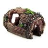 New 1pcs Aquarium Fish Tank Barrel Resin Ornament Cave Landscaping Furnishing Decoration