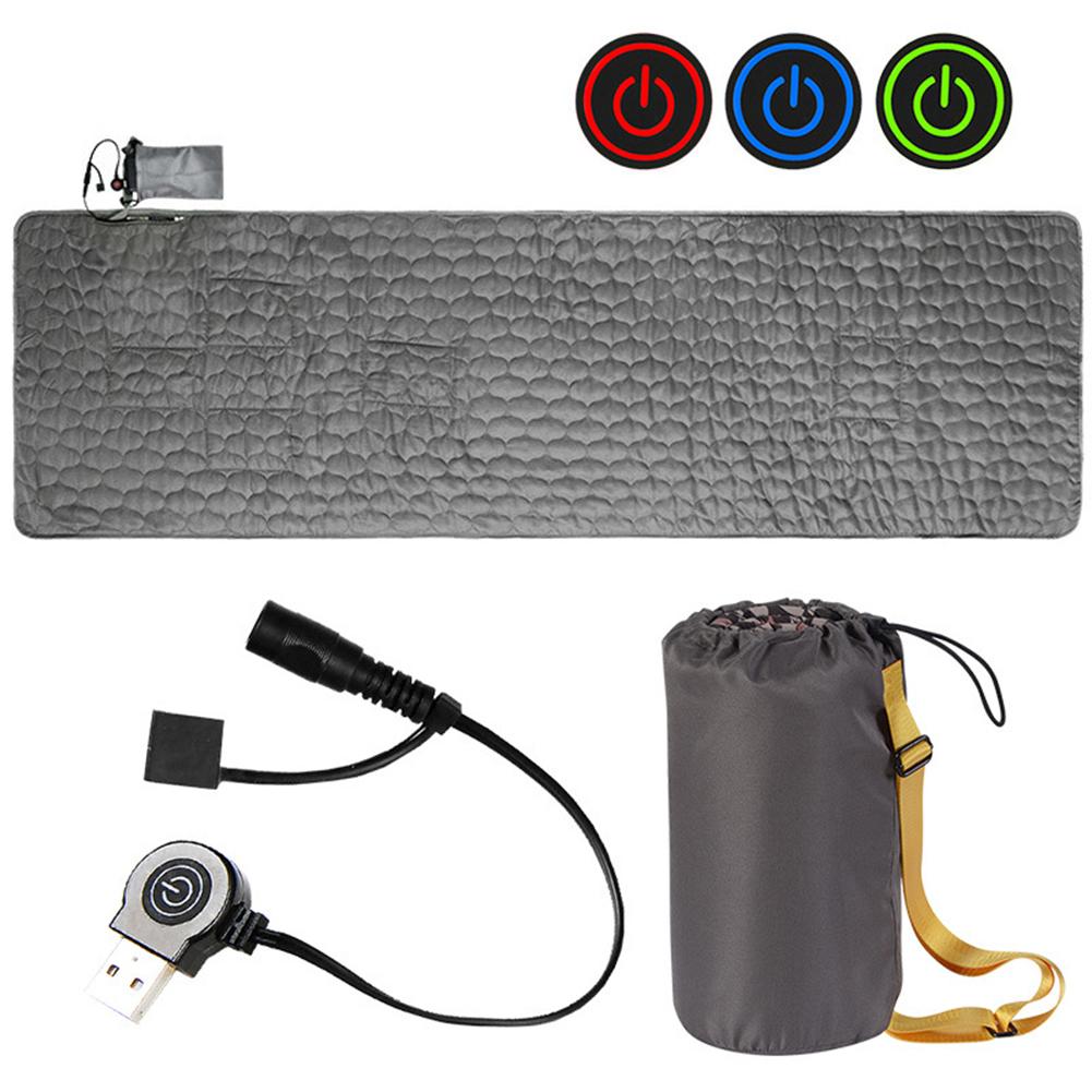 USB Нагревательный спальный коврик Уличные электрические грелки 3-уровневая регулировка Кемпинговая палатка Спальный матрас Термоковрик Грелка для ног