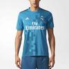 Adidas Реал Мадрид 2017-18 Модная футболка с круглым вырезом, мягкая спортивная, с коротким рукавом, футбольная, мужская, топы BR3539