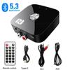 Kebidu NFC Bluetooth 5.3 Audio Receiver Transmitter Adapter HD 3.5mm Jack Aux Stereo With Remote TF U-Disk Wireless Adapter for Car Speaker Headphone