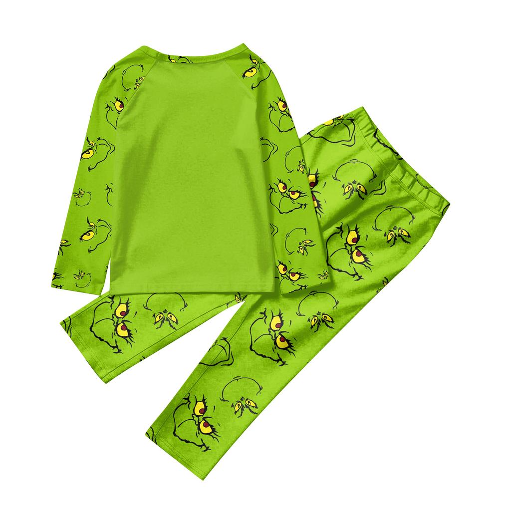 Мультяшный принт с буквами, семейный комплект с длинным рукавом, костюм родитель-ребенок, домашний костюм, осень