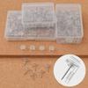 Clear Flat Head I-Nails: Creative Cork Board Push Pins for Paintings