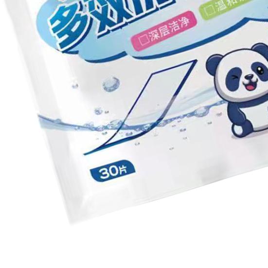 30Pcs Washing Paper No Harsh Ingredients for Dorm Disposable Deeply Stain Fighting Detergent Sheet Practical High Efficiency