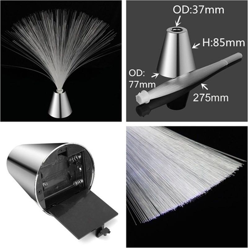 Многоцветный светодиодный оптоволоконный светильник для праздника, Рождества, свадьбы, украшения дома, светодиодный многоцветный меняющийся оптоволоконный фонтан, ночник