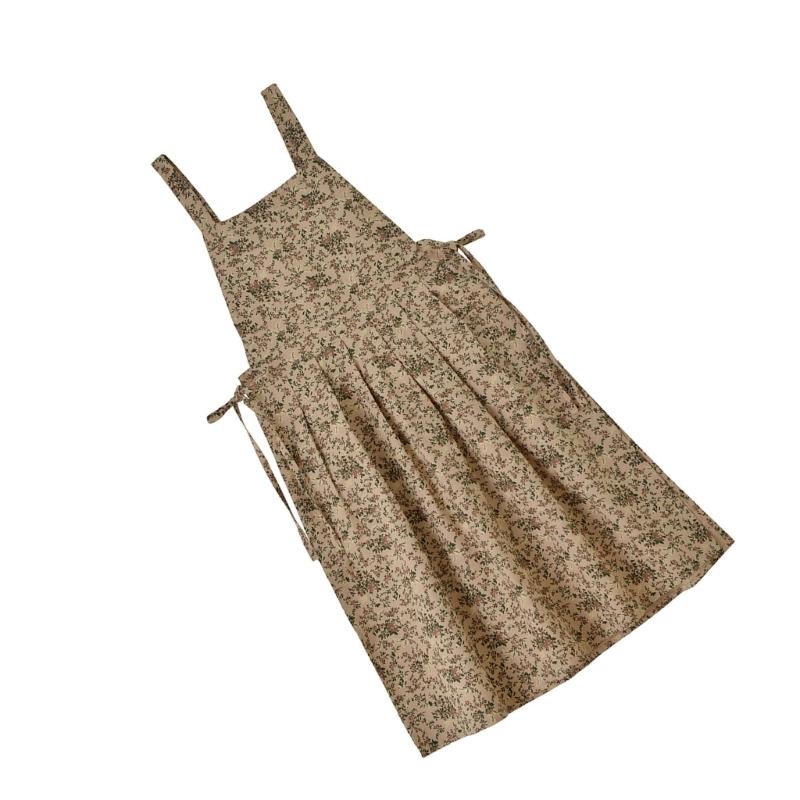 Водонепроницаемый хлопковый фартук, регулируемый удлиненный фартук, кухонный фартук с 2 карманами X3UC