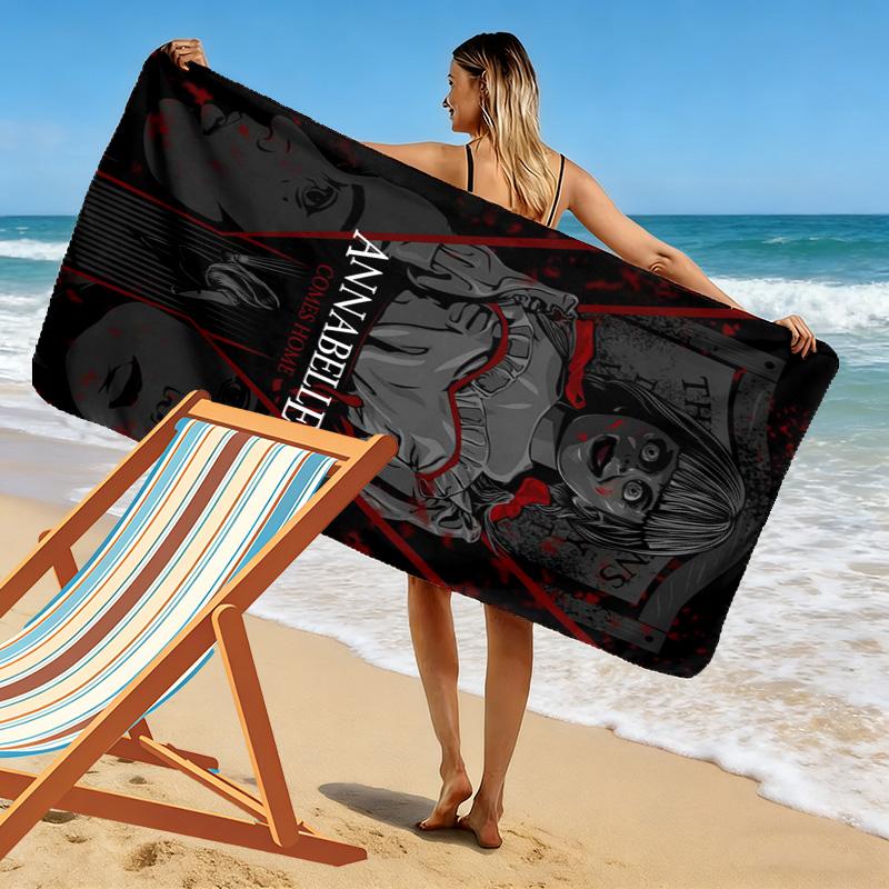 Annabelle's Return beach towel beach Portable for travel Outdoor pool towel Absorbent bath towel seaside Travel and vacation towels printing Fashion