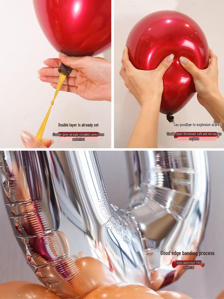 Номер для новобрачных Декоративный набор для свадебной сцены: Шары-валентинки и прозрачные коробки