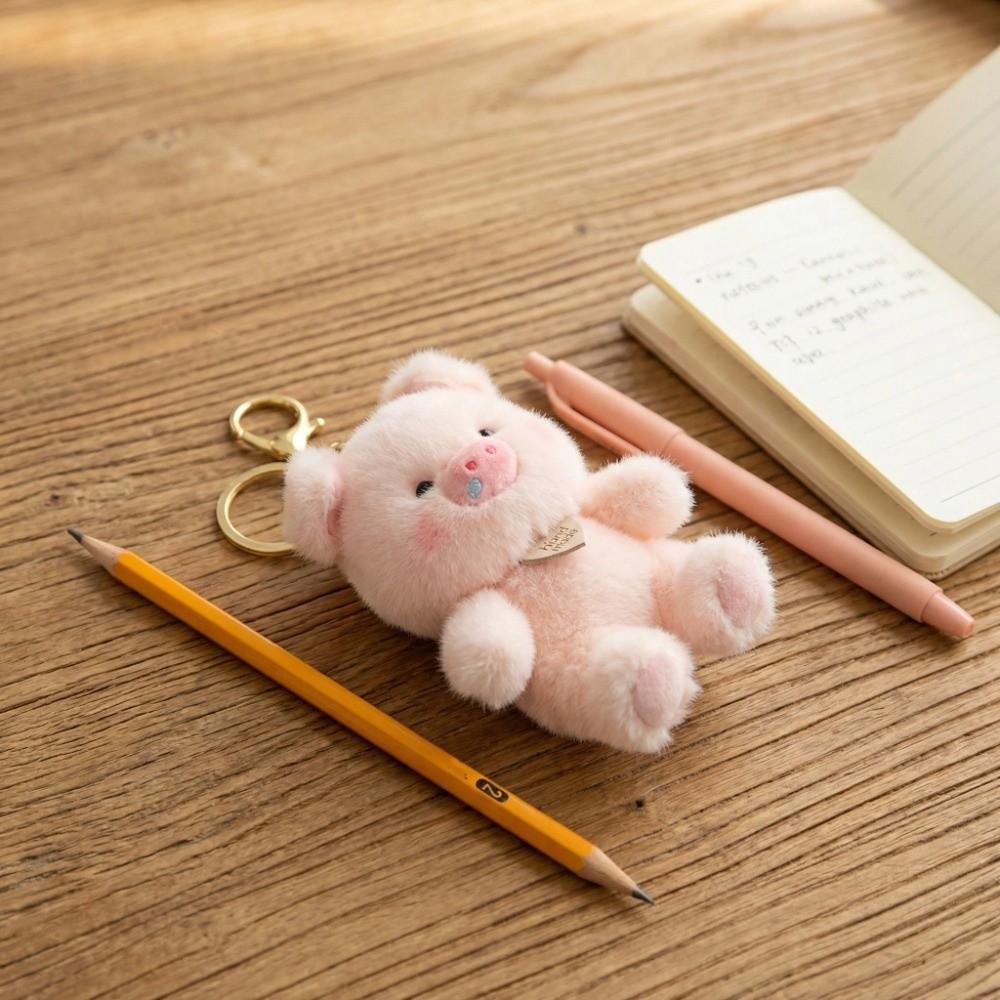 Cute Stuffed Pig Pendant Chubby Bag Hanging Bag Charm Plush Pig Keychain Bag Key Decoration