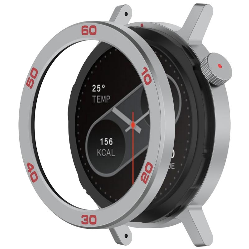 Bezel Rings Screen Protector for CMF Watch 2 Smartwatch Frame Cover with Tempered Film Replacement Protector Bumper