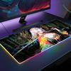 Аниме Девушка-демон Самурай Катана Коврик для мыши Коврик для мыши с RGB-подсветкой Коврик для мыши для ноутбука Коврик для мыши для ноутбука Игровой Коврик для игрового стола Компьютерные аксессуары