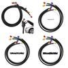 Rubber Charging Hose Set Fluoridation Detection SAE Standard Refrigerant Charging Hoses 4000psi Burst Pressure