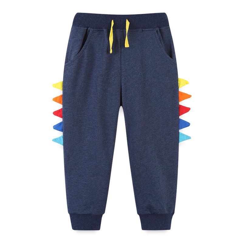 Новое поступление: Осенние спортивные брюки для мальчиков в европейском и американском стиле - модные детские брюки-свитера с имитацией шнурка