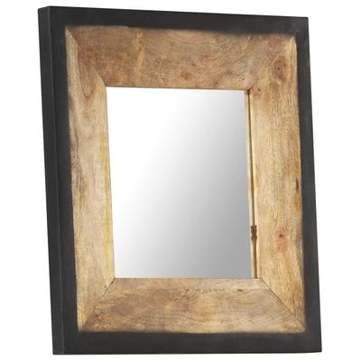 Mirror 50x50 Cm Solid Mango Wood