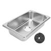 RV 304 Stainless Steel Sink, Rectangular Hand Wash Sink for Kitchen, Boat, Caravan, or Yacht, with 40mm Drain (Polished Drawing GR-1465)
