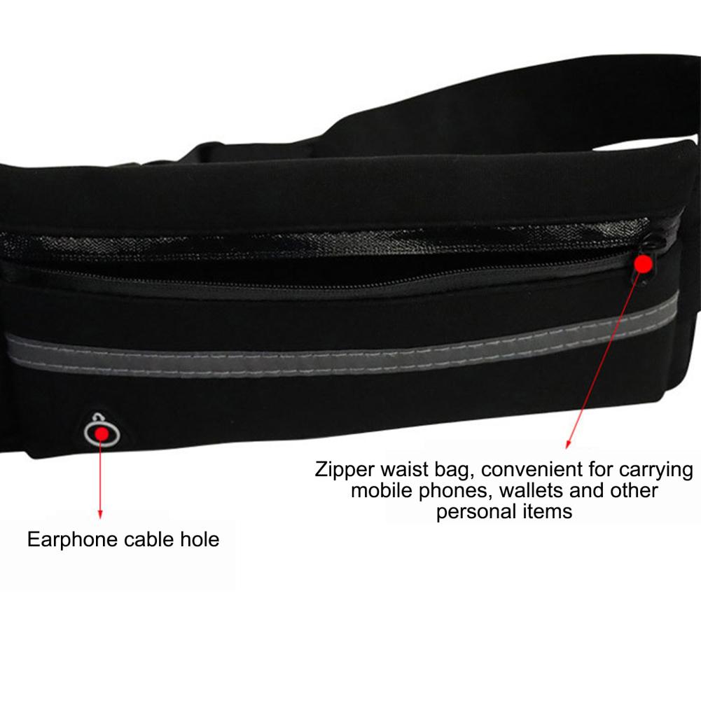 Поводок для собак Hands Free с поясной сумкой, регулируемый поясной ремень, светоотражающий выдвижной поводок для выгула собак с сумкой-молнией для пеших прогулок