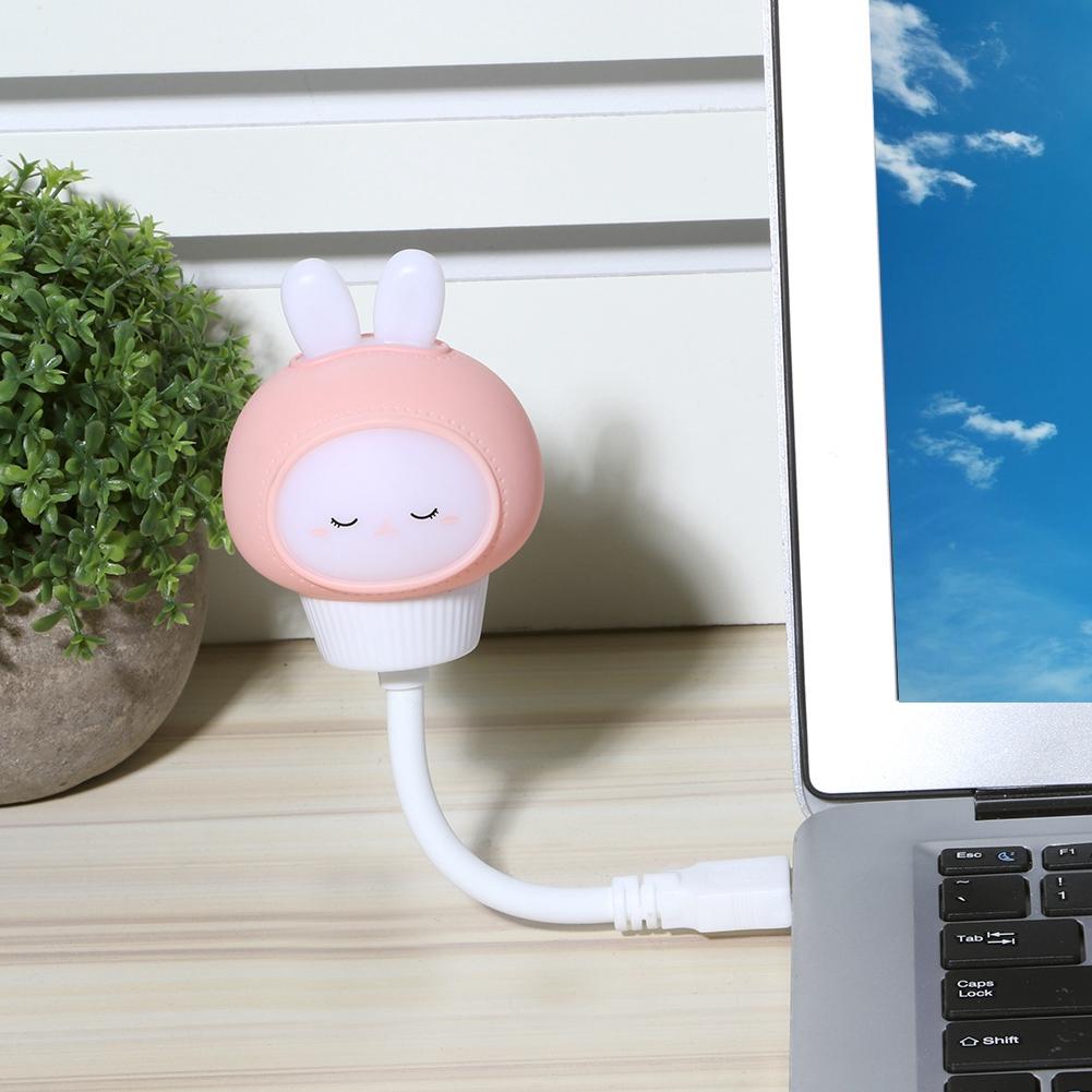 Милый Ночник в Форме Животного USB LED Мягкий Мультяшный Лампа для Детской Комнаты Детский Подарок