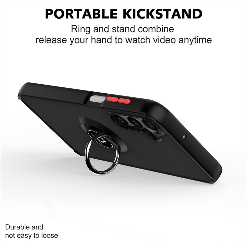 Для Samsung Galaxy A16 5G Чехол SM-A166B Матовый Магнитный Держатель-Кольцо Противоударные Бронированные Чехлы Для Samsung A16 A 16 5G Чехол